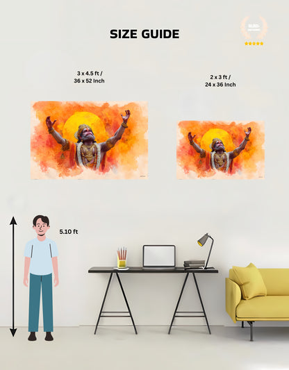 The Hanuman Dada Premium Large Poster | 8K | Premium Glossy