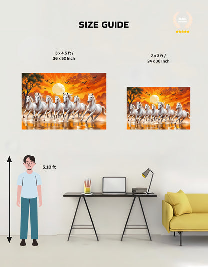The 7 Horses Premium Large Poster | 8K | Premium Glossy