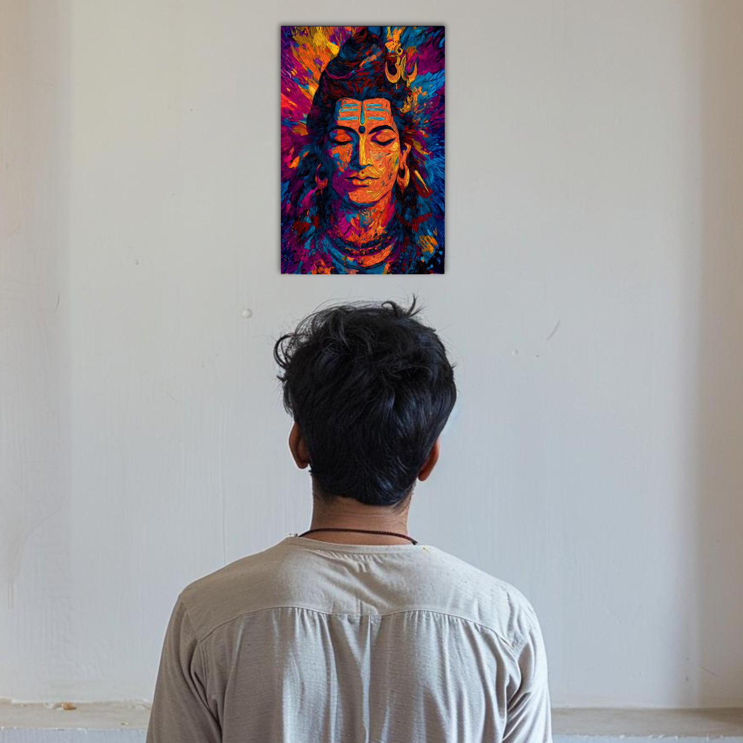 The Lord Shiva Multicolor Aesthetic Poster | 8K | Premium Glossy