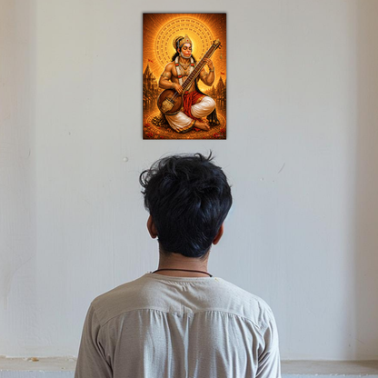 The Hanuman Ji Bhajan Peaceful Poster | 8K | Premium Glossy