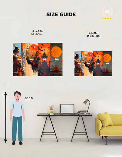 The "शस्त्र • शास्त्र • शौर्य • विद्या" Premium Large Poster | 8K | Premium Glossy