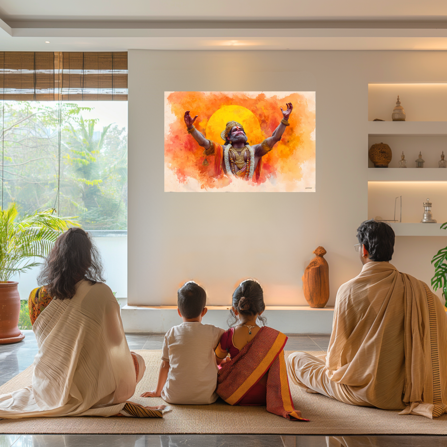 The Hanuman Dada Landscape Poster | 8K | Premium Glossy