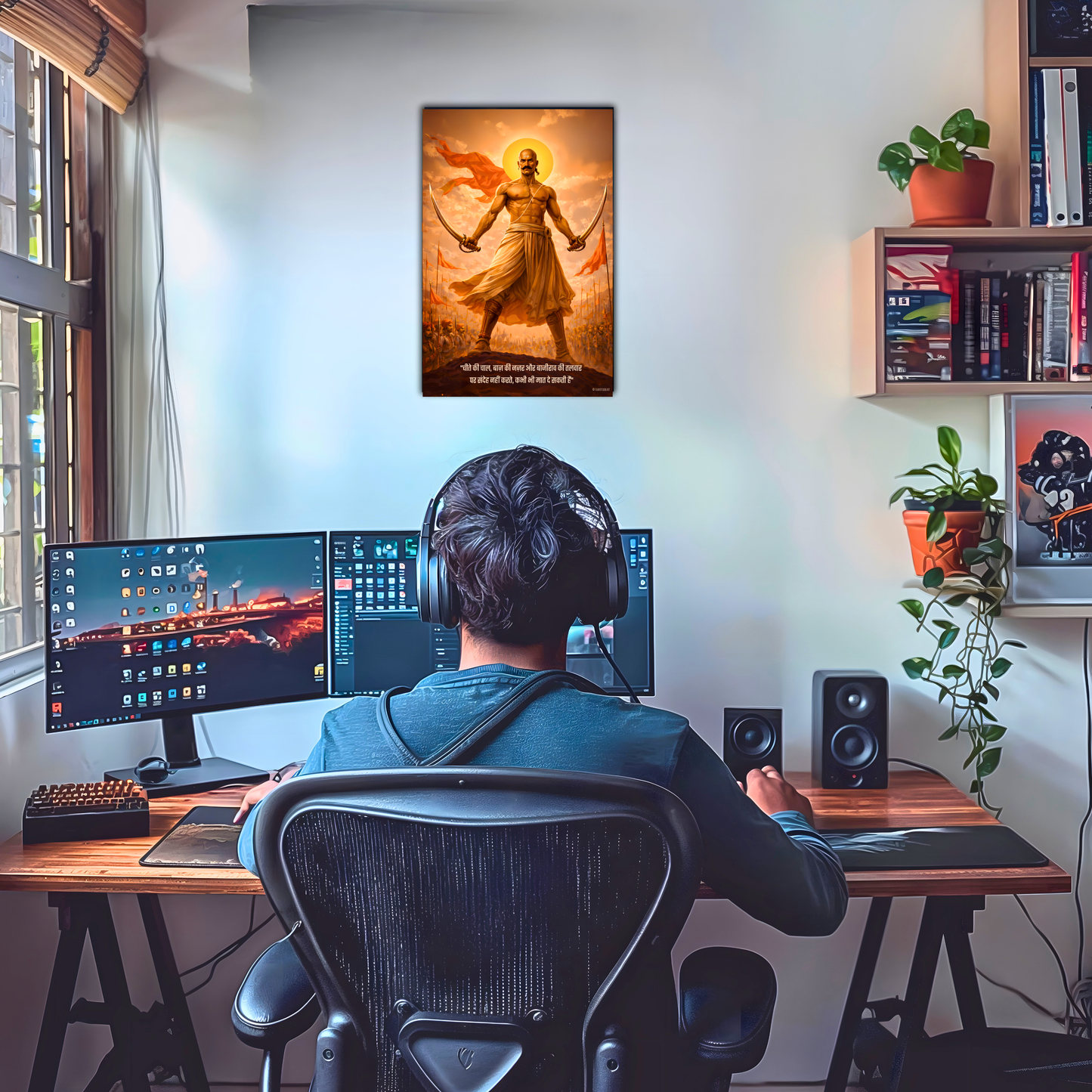 The 'चीते की चाल, बाज़ की नज़र' Bajirao Peshwa Poster | 8K | Premium Glossy