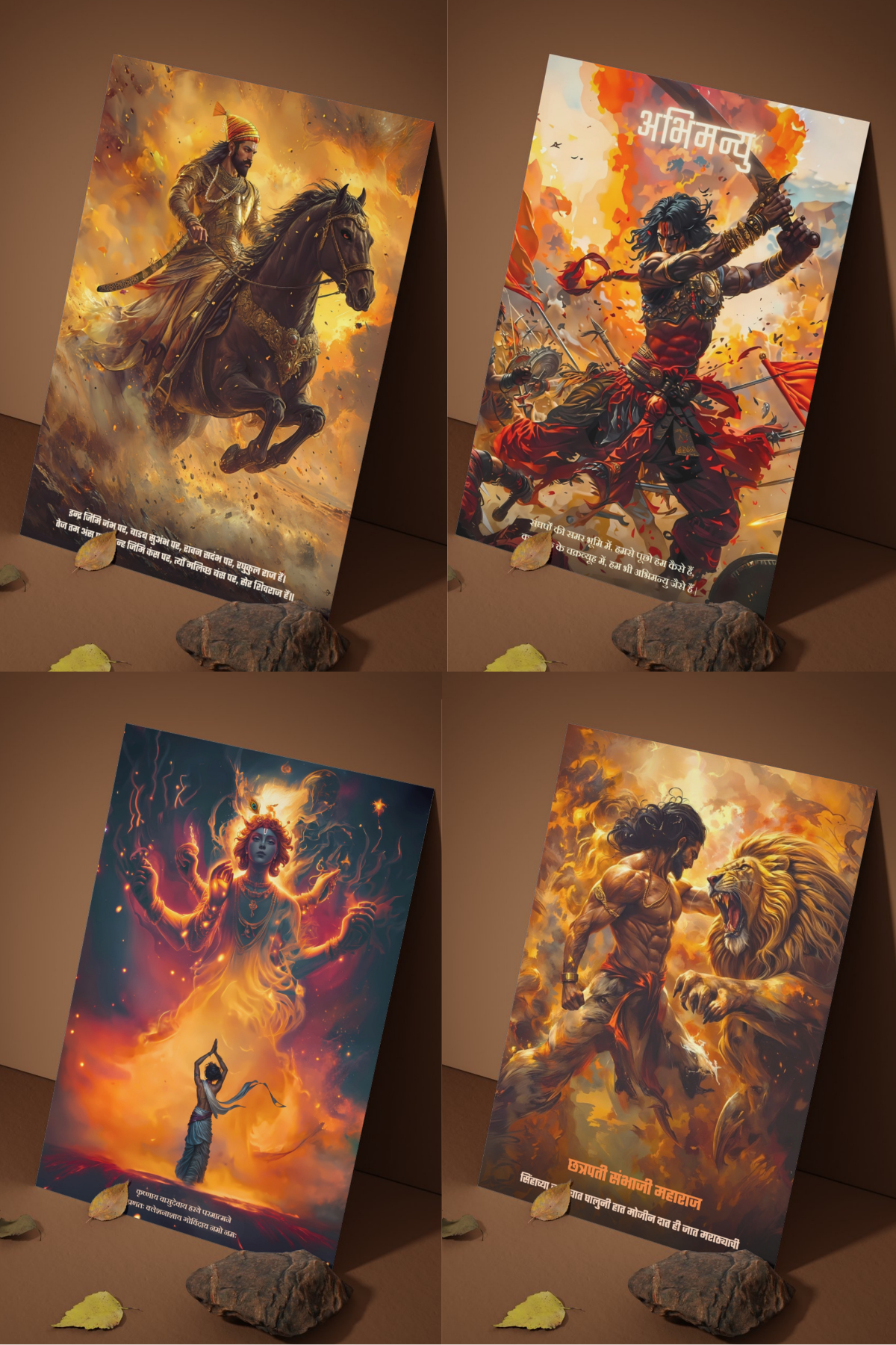 The Bharatvarsh Complete History 25 Mini Posters Combo  + Free Fevicol EasyStick Kit + 2 Surprise Stickers