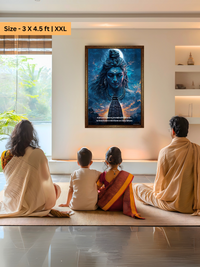 The "न पुण्यं न पापं" Lord Shiva Wall Frame | Premium Quality - Bharatvarsh Arts--Wall Poster Sets - Buy Indian Spiritual, Mythology, Gods, Warrior Wall Art - For Living Room, Decor