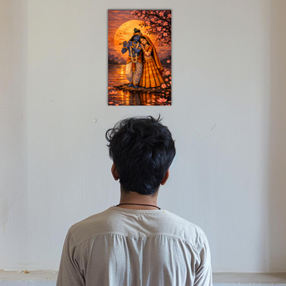 The Young Radha Krishna Anime style Poster | 8K | Premium Glossy