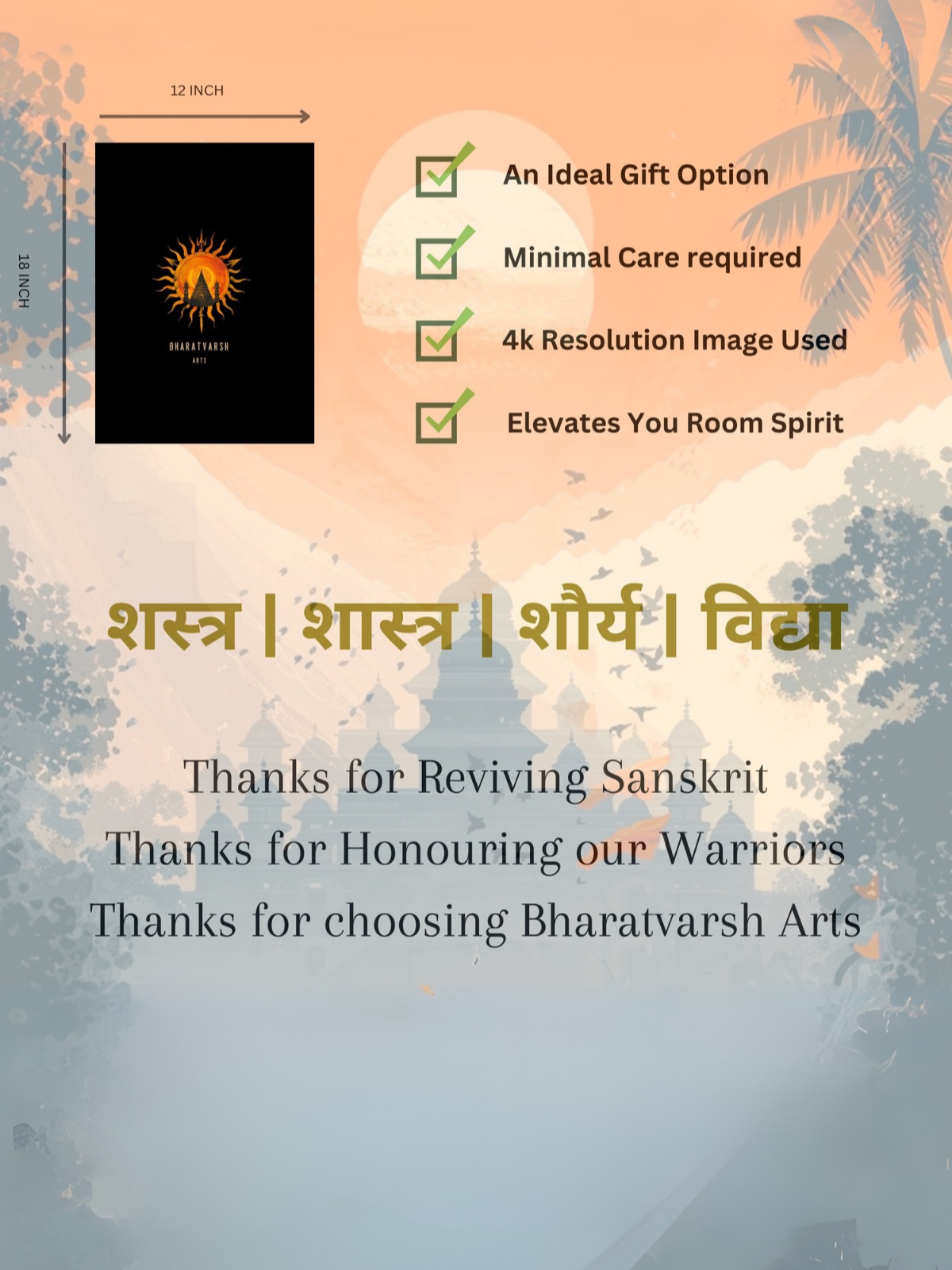 The 'कुरुक्षेत्र' Mahabharat Combo | Pack of 6 Posters + Free Wall Friendly Glue Dots + 1 Surprise Sticker