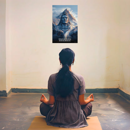 The "शिव कैलाशो के वासी" Lord Shiva Poster | 8K | Premium Glossy - Bharatvarsh Arts--Wall Poster Sets - Buy Indian Spiritual, Mythology, Gods, Warrior Wall Art - For Living Room, Decor