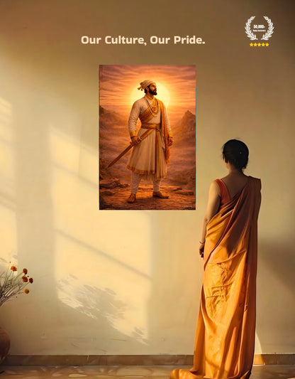 The Chantrapati Shivaji Maharaj Raigad Premium Large Poster | 8K | Premium Glossy