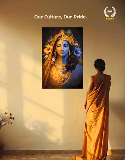 The Radha Krishna Premium Large Poster | 8K | Premium Glossy