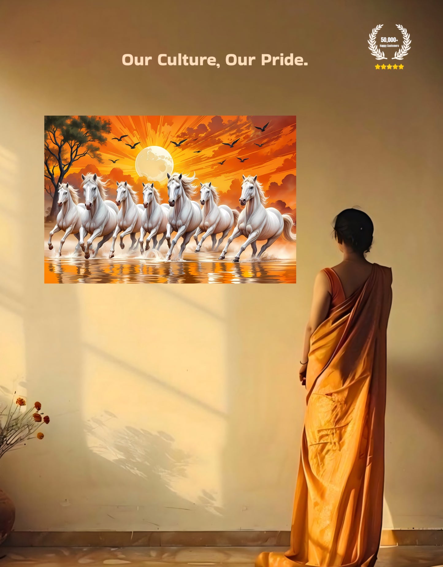 The 7 Horses Premium Large Poster | 8K | Premium Glossy