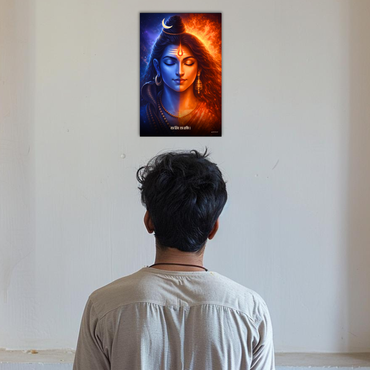 The 'यत्र शिवः तत्र शक्तिः' Shiv Shakti Poster | 8K | Premium Glossy