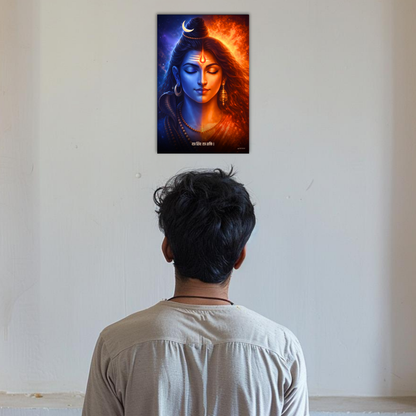 The 'यत्र शिवः तत्र शक्तिः' Shiv Shakti Poster | 8K | Premium Glossy