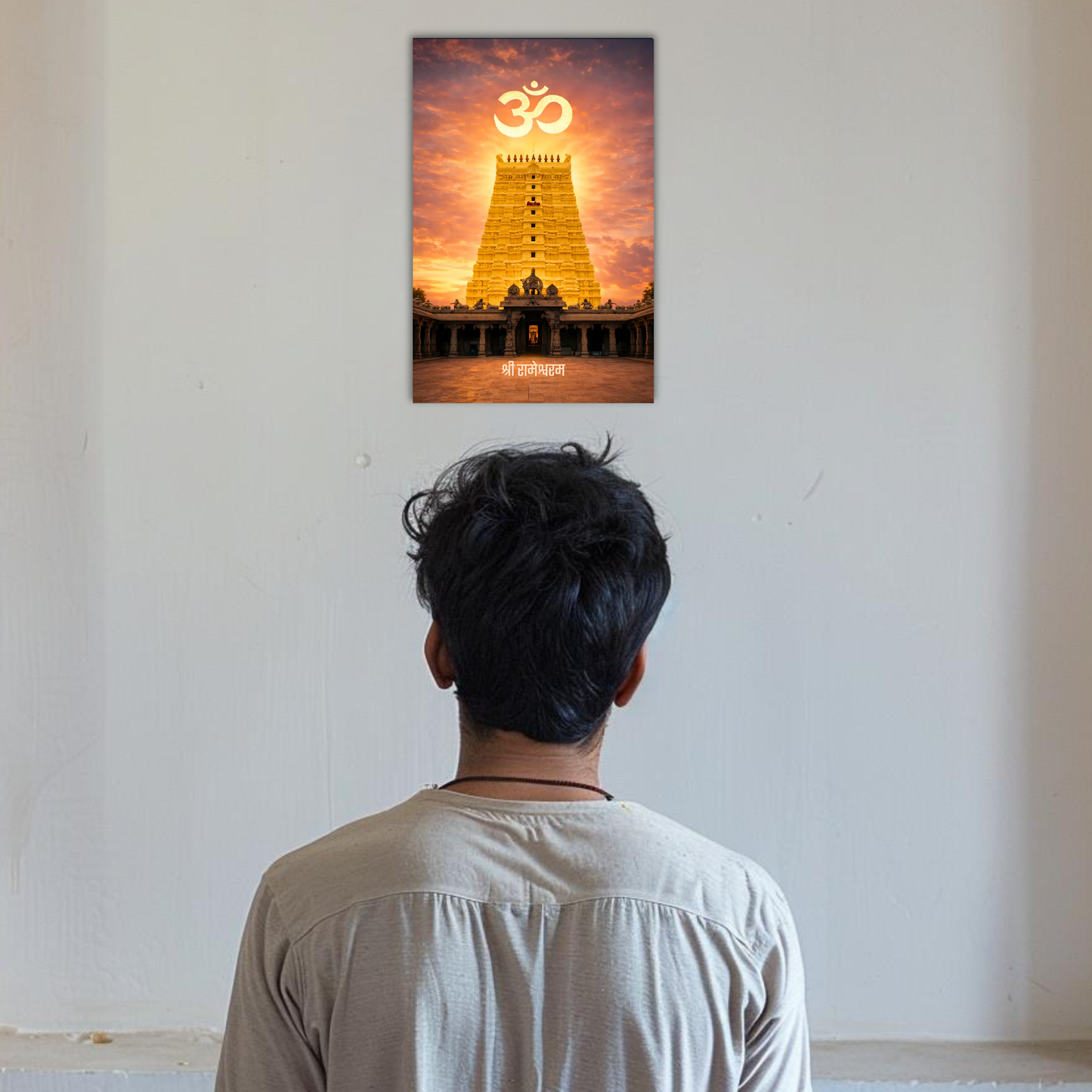 The 'श्री रामेश्वरम' Rameshwaram Shiv Temple Wall Poster | 8K | Premium Glossy