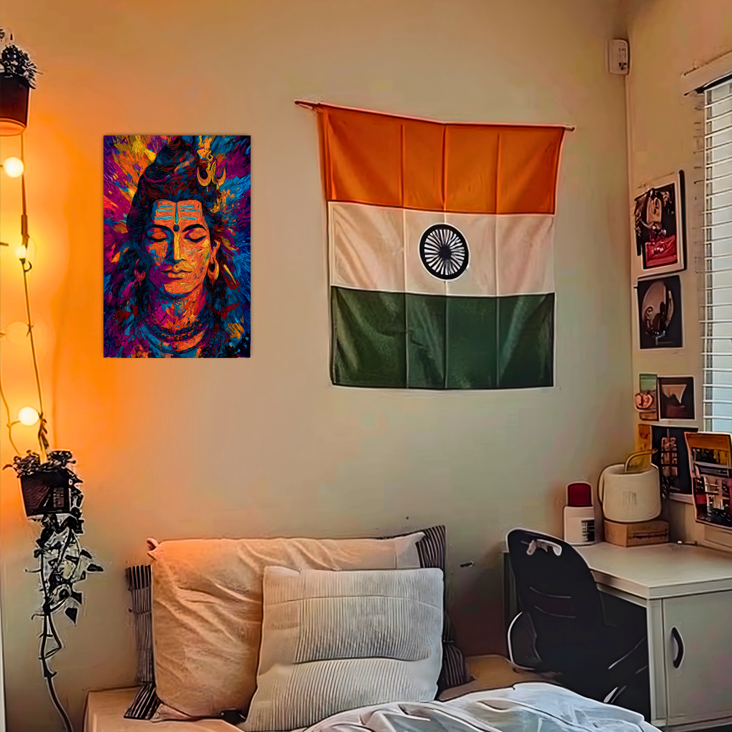 The Lord Shiva Multicolor Aesthetic Poster | 8K | Premium Glossy