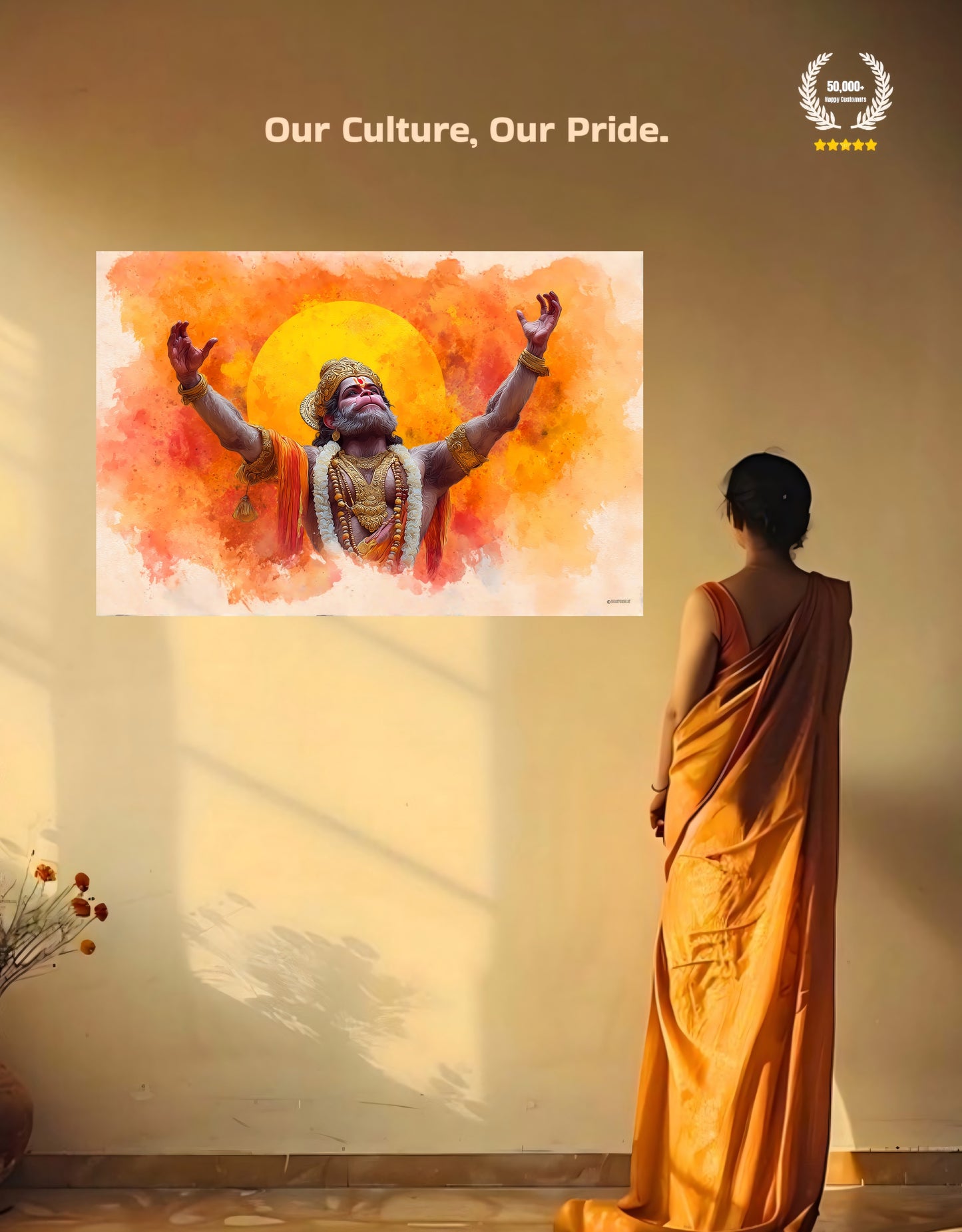The Hanuman Dada Premium Large Poster | 8K | Premium Glossy