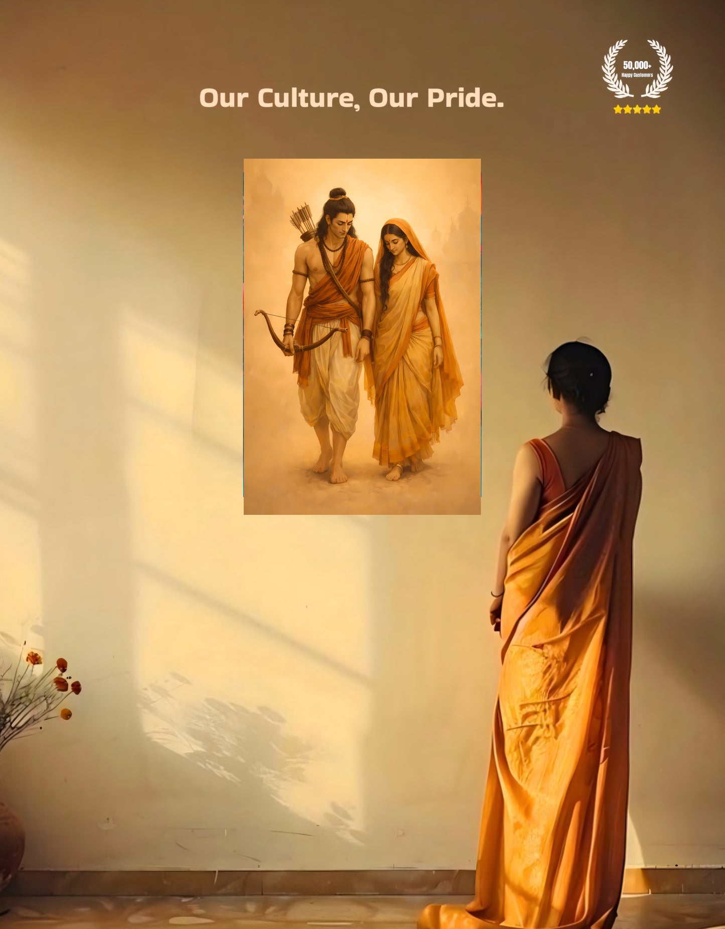 The Beautiful Sita Ram Vanvas Premium Large Poster | 8K | Premium Glossy