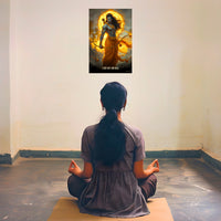 The "यतो धर्मः ततो जयः" Prabhu Ram Poster | 8K | Premium Glossy - Bharatvarsh Arts--Wall Poster Sets - Buy Indian Spiritual, Mythology, Gods, Warrior Wall Art - For Living Room, Decor