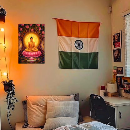 The 'बुद्धं शरणं गच्छामि' Gautam Buddha Peaceful Poster | 8K | Premium Glossy