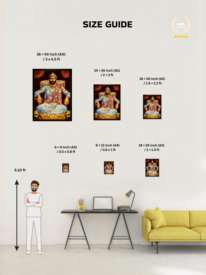 The King Chatrapati Shivaji Maharaj Wall Frame | Premium Quality