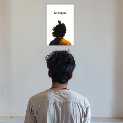 The God's Plan Krishna Aesthatic Poster | 8K | Premium Glossy