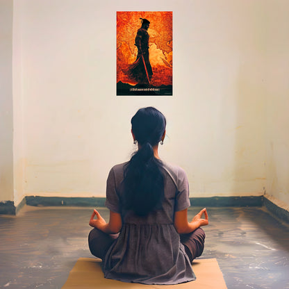 The 'हे हिंदवी स्वराज्य व्हावे ही श्रीं ची इच्छा' Chatrapati Shivaji Maharaj Poster | 8K | Premium Glossy - Bharatvarsh Arts--Wall Poster Sets - Buy Indian Spiritual, Mythology, Gods, Warrior Wall Art - For Living Room, Decor