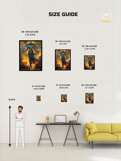 The "यदा यदा हि धर्मस्य" Krishna Bhagwan Wall Frame | Premium Quality