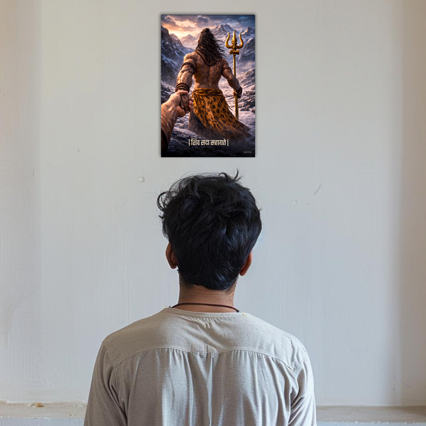 The 'शिव सदा सहायते' Shiv Ji Poster | 8K | Premium Glossy