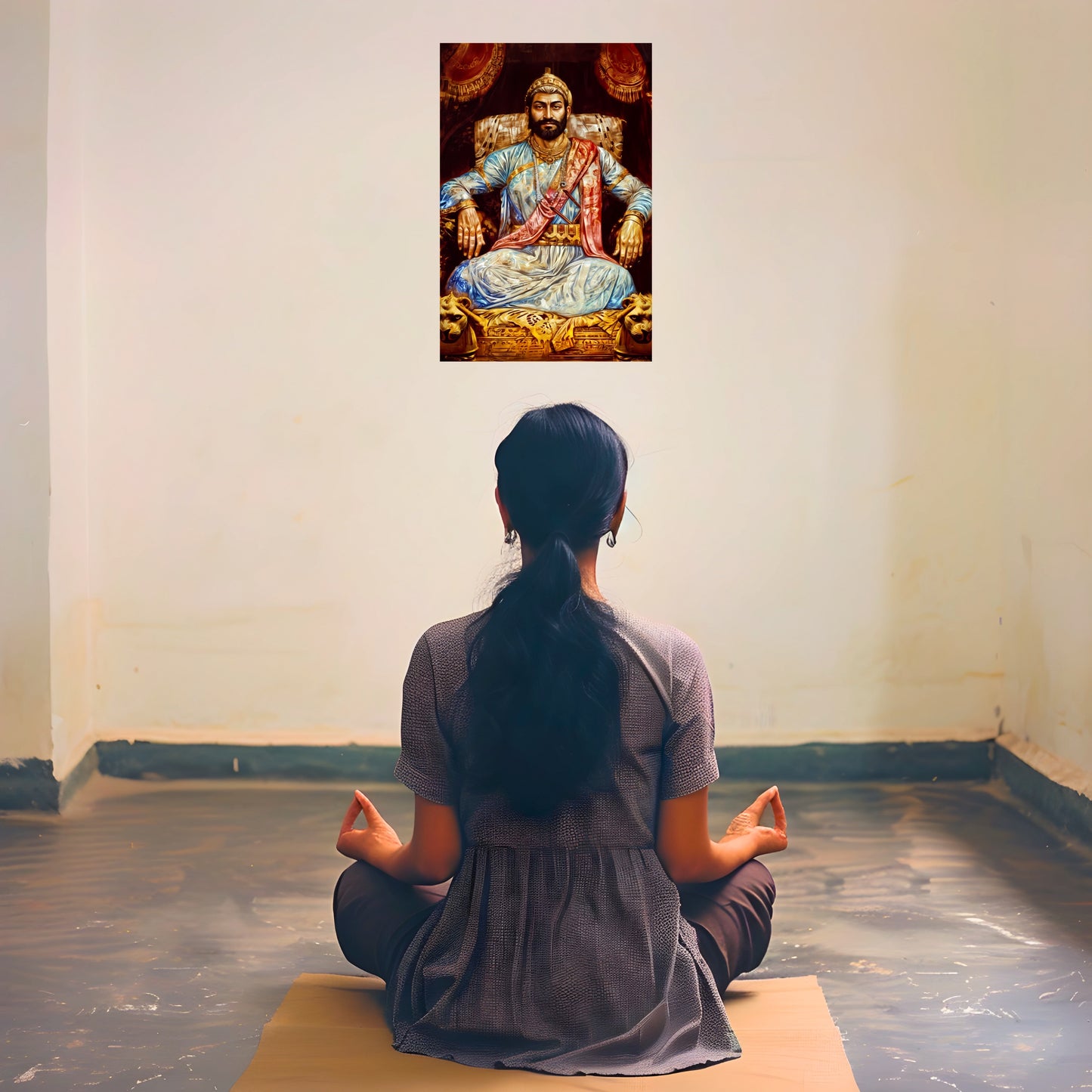 The King Chatrapati Shivaji Maharaj Poster | 8K | Premium Glossy - Bharatvarsh Arts--Wall Poster Sets - Buy Indian Spiritual, Mythology, Gods, Warrior Wall Art - For Living Room, Decor