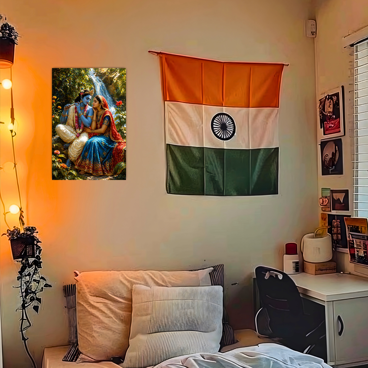 The Radha Krishna Beautiful Poster | 8K | Premium Glossy