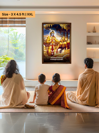 The Classic "कर्मण्येवाधिकारस्ते मा फलेषु कदाचन" Krishna Arjuna Wall Frame | Premium Quality - Bharatvarsh Arts--Wall Poster Sets - Buy Indian Spiritual, Mythology, Gods, Warrior Wall Art - For Living Room, Decor
