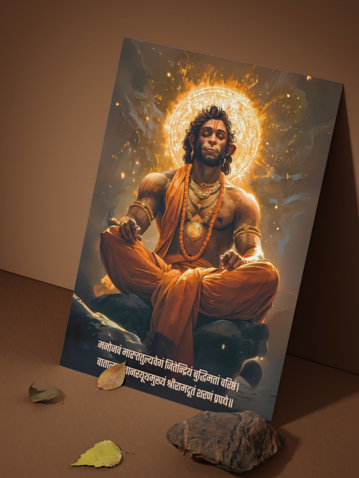 All Lord Hanuman Ji 6 Premium Posters Combo + Free Wall Friendly Glue Dots + 1 Surprise Sticker