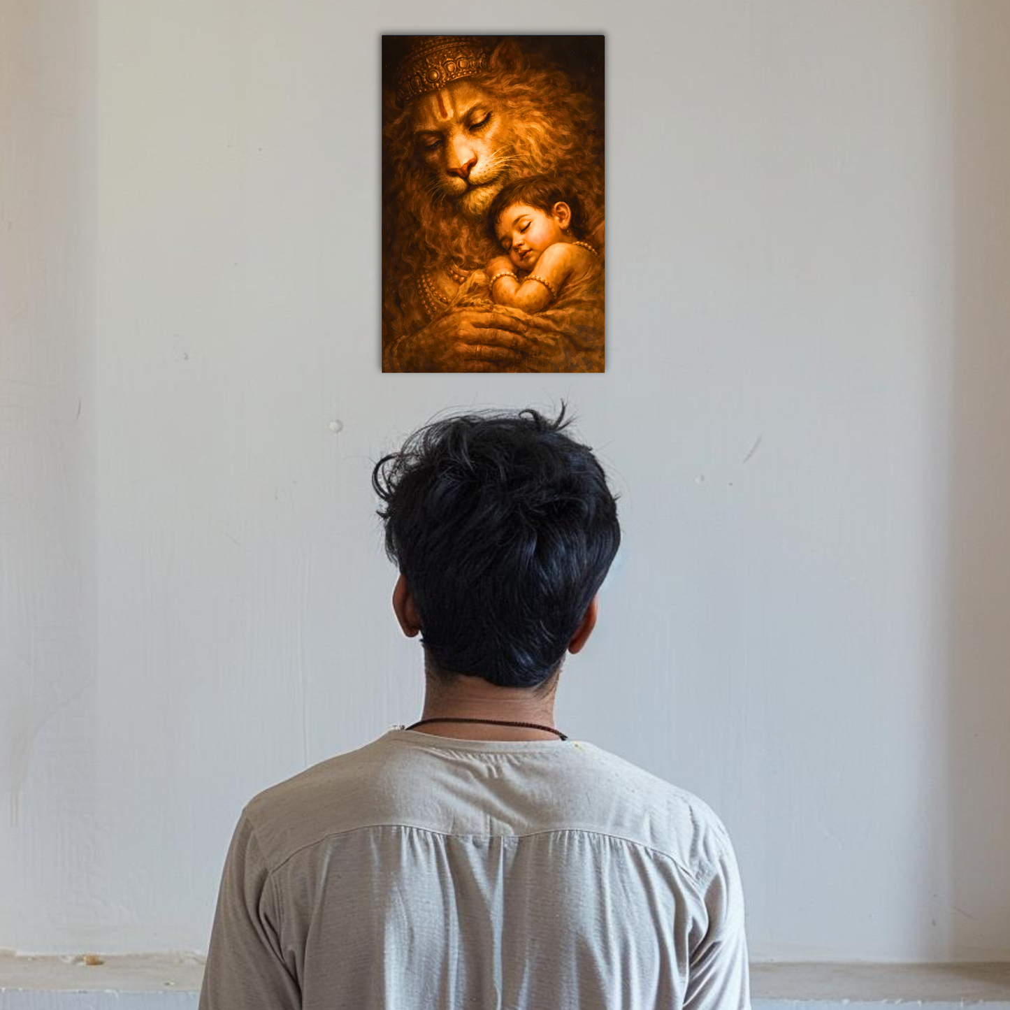 The Narsimha Bhagwan Peaceful Poster | 8K | Premium Glossy