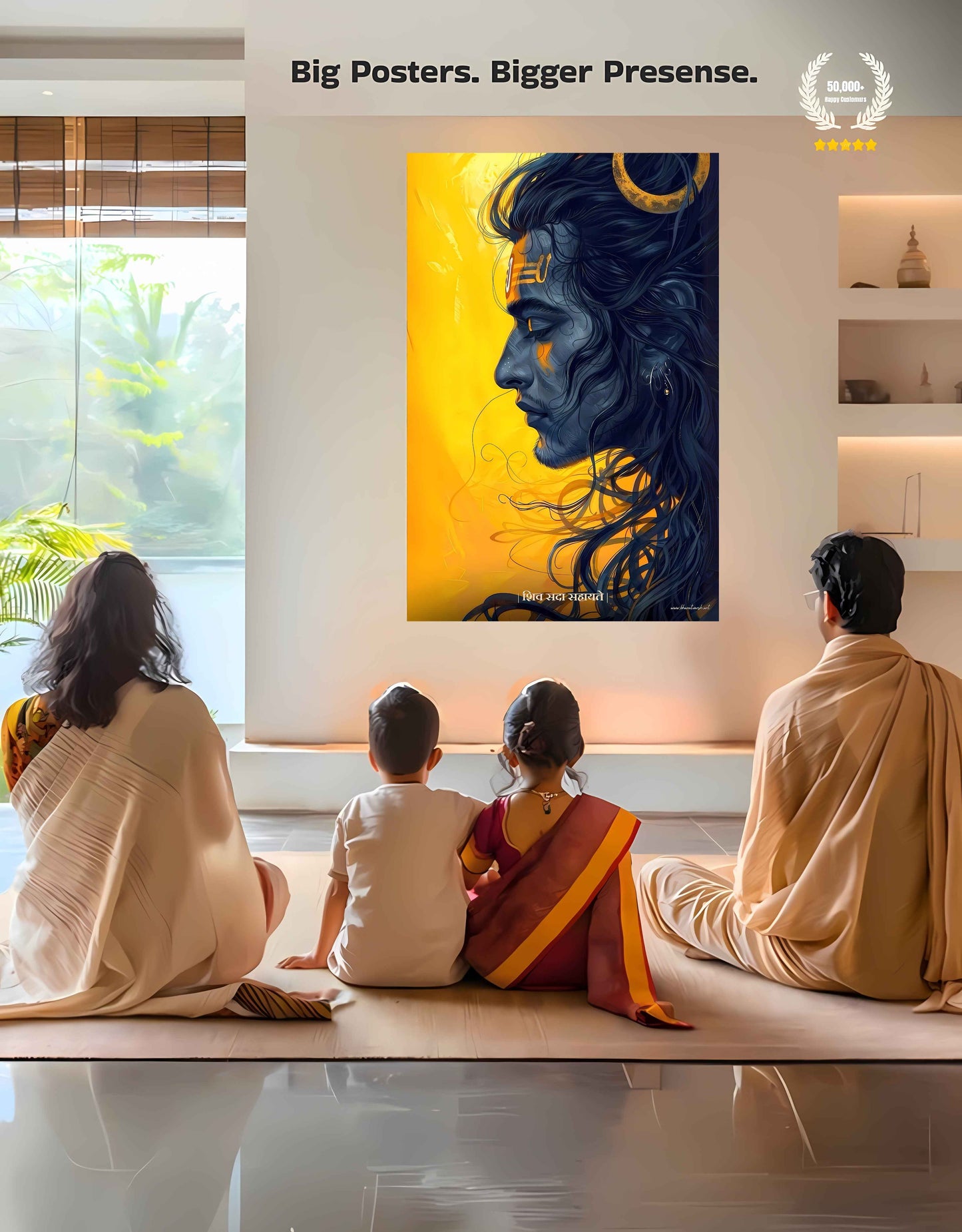 The Shiva "शिव सदा सहायते" Poster | 8K | Premium Glossy