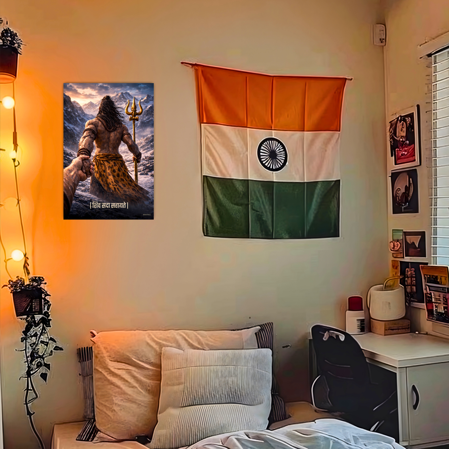 The 'शिव सदा सहायते' Shiv Ji Poster | 8K | Premium Glossy