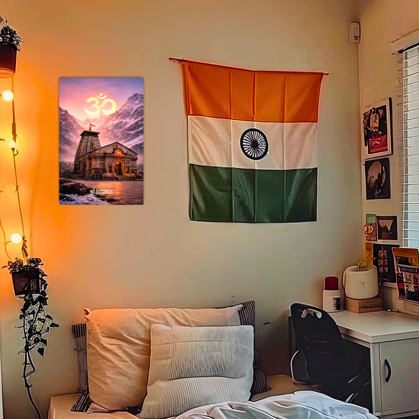 The 'श्री केदारनाथ' Kedarnath Shiv Temple Wall Poster | 8K | Premium Glossy