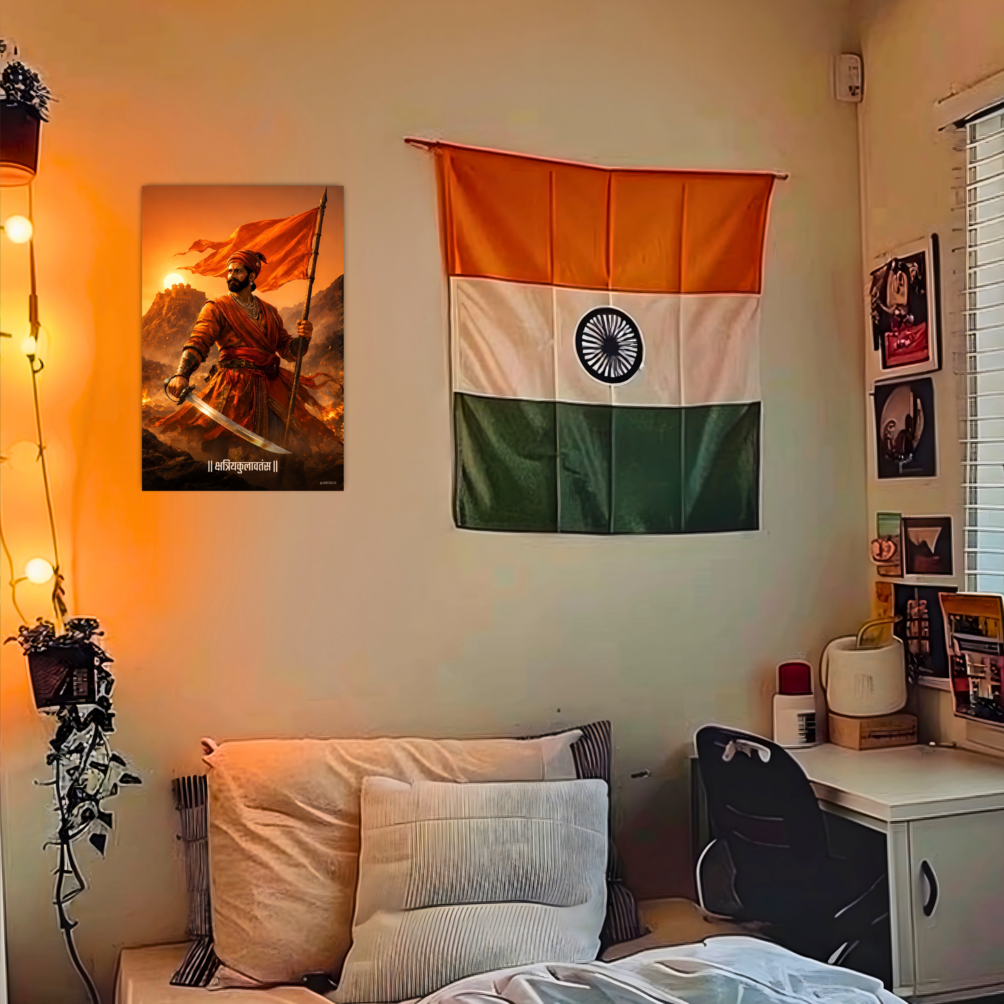 The '|| क्षत्रियकुलावतंस ||' Chatrapati Shivaji Maharaj Poster | 8K | Premium Glossy