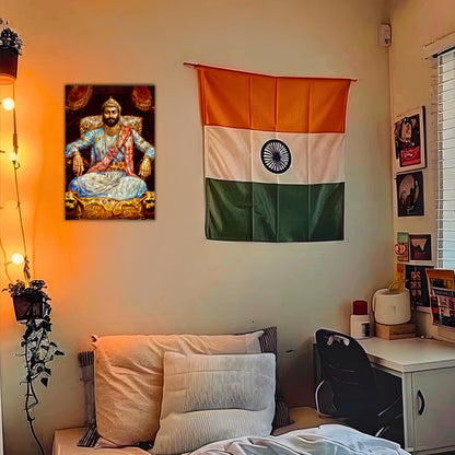 The King Chatrapati Shivaji Maharaj Poster | 8K | Premium Glossy - Bharatvarsh Arts--Wall Poster Sets - Buy Indian Spiritual, Mythology, Gods, Warrior Wall Art - For Living Room, Decor