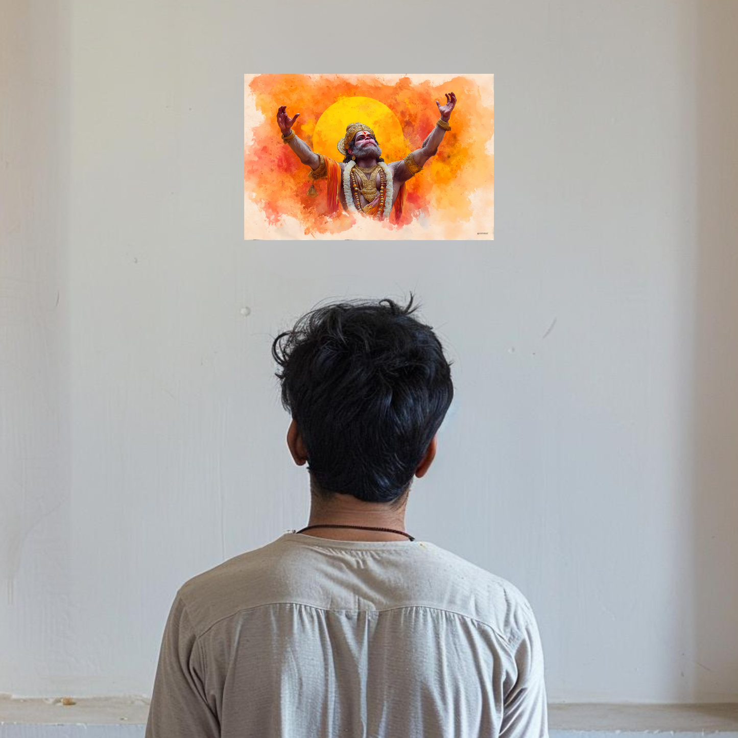 The Hanuman Dada Landscape Poster | 8K | Premium Glossy