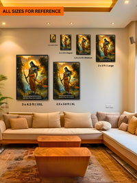 The "श्रीरामचंद्र" Prabhu Ram Wall Frame | Premium Quality - Bharatvarsh Arts--Wall Poster Sets - Buy Indian Spiritual, Mythology, Gods, Warrior Wall Art - For Living Room, Decor