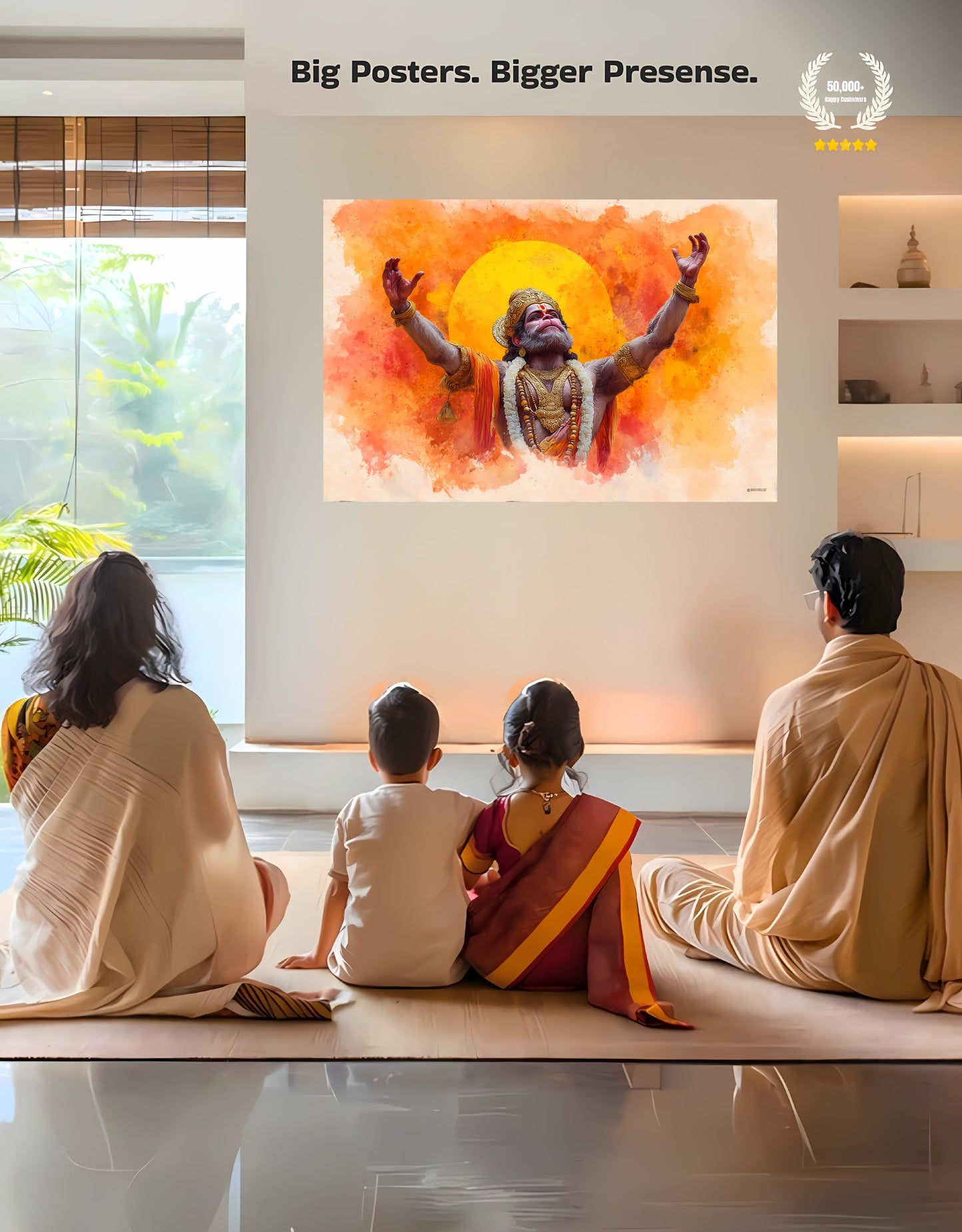 The Hanuman Dada Premium Large Poster | 8K | Premium Glossy