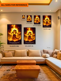 The "सूर्यपुत्र" Suryaputra Karna Wall Frame | Premium Quality - Bharatvarsh Arts--Wall Poster Sets - Buy Indian Spiritual, Mythology, Gods, Warrior Wall Art - For Living Room, Decor