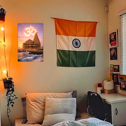 The 'श्री सोमनाथ' Somnath Shiv Temple Wall Poster | 8K | Premium Glossy