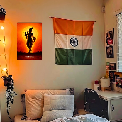 The 'कृष्ण हैं, काफ़ी हैं' Krishna Poster | 8K | Premium Glossy