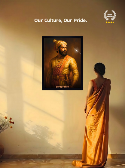 The 'क्षत्रियकुलावतंस' Chatrapati Shivaji Maharaj Wall Frame | Premium Quality