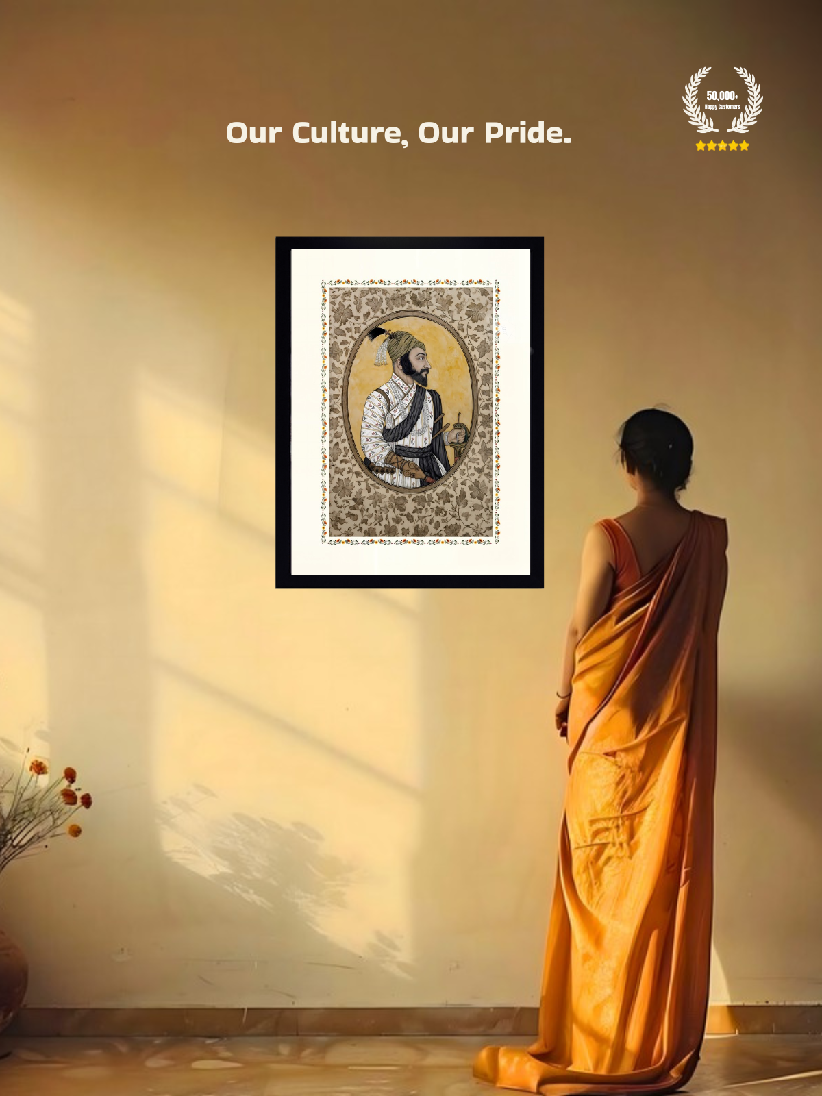 The Historic Chatrapati Shivaji Maharaj Wall Frame | Premium Quality