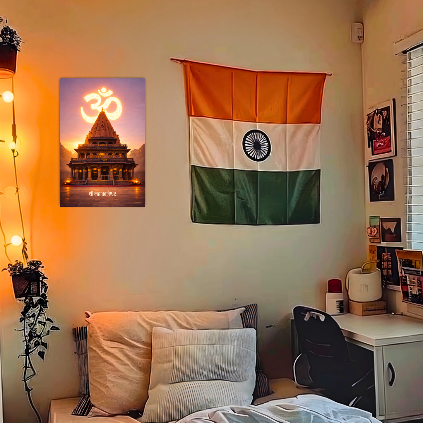 The 'श्री महाकालेश्वर' Ujjain Mahakaleshwar Shiv Temple Wall Poster | 8K | Premium Glossy