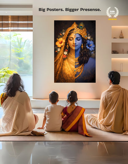 The Radha Krishna Premium Large Poster | 8K | Premium Glossy