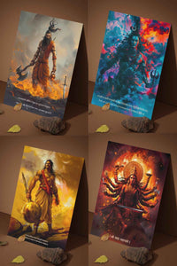 The Bharatvarsh's Complete History 25 Posters Combo + Free "शस्त्र • शास्त्र • शौर्य • विद्या" Poster + Free Fevicol EasyStick Kit + 2 Surprise Stickers ( Customisable ) | Size : 1 x 1.5 ft - Bharatvarsh Arts--Wall Poster Sets - Buy Indian Spiritual, Mythology, Gods, Warrior Wall Art - For Living Room, Decor