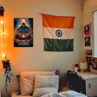 The "ॐ त्र्यम्बकं यजामहे " Lord Shiva Poster | 8K | Premium Glossy - Bharatvarsh Arts--Wall Poster Sets - Buy Indian Spiritual, Mythology, Gods, Warrior Wall Art - For Living Room, Decor